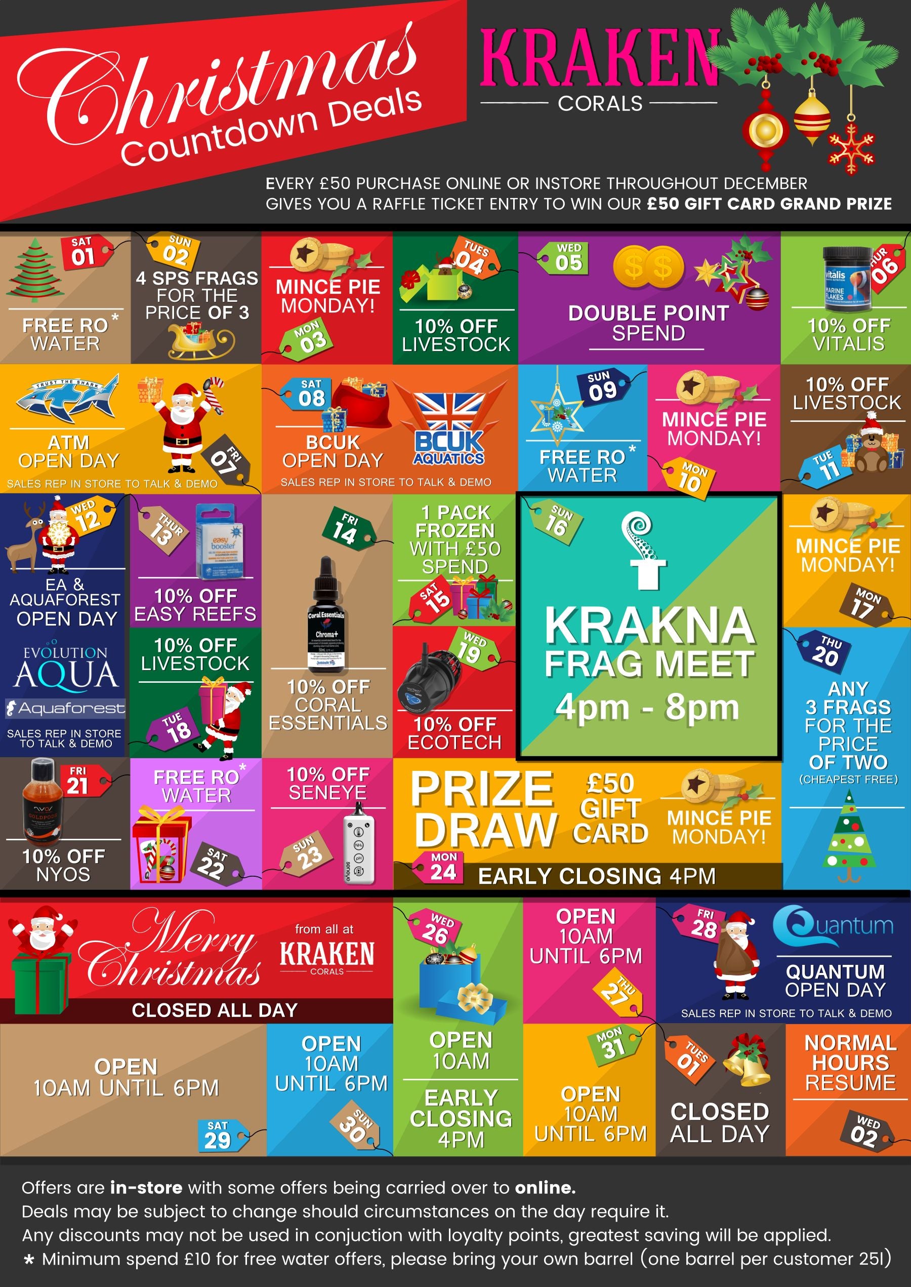 Christmas 2018 at Kraken Corals
