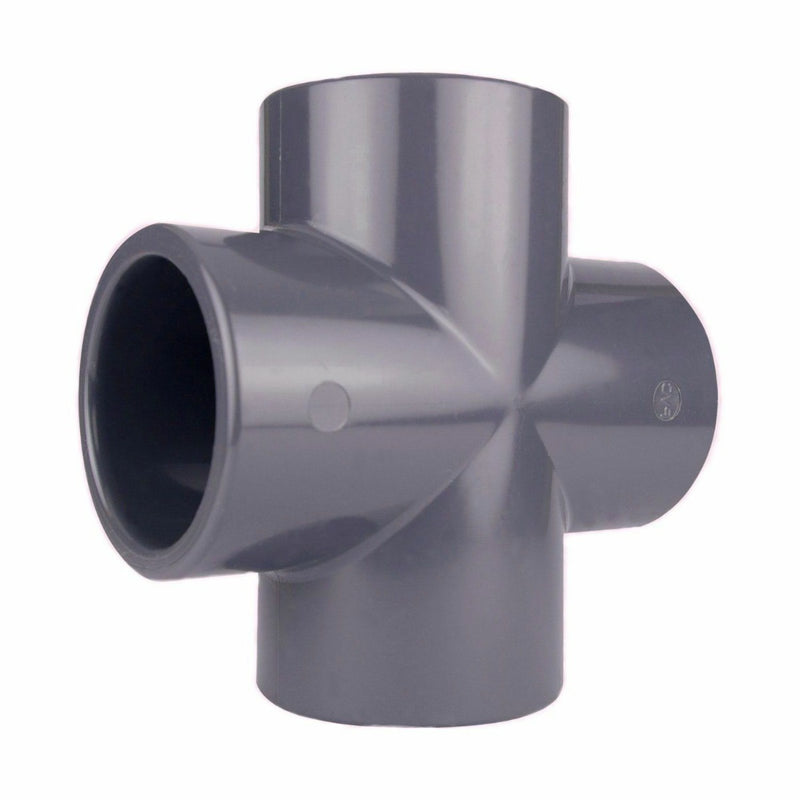 50mm PVC 4 Way Cross Connector