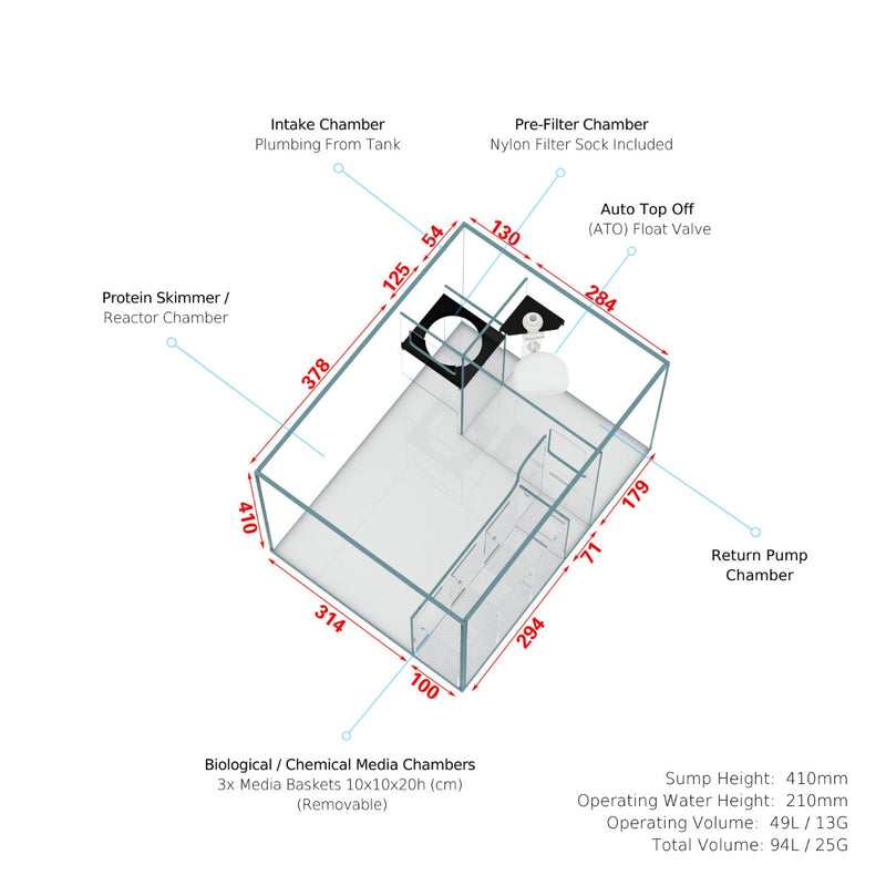 Cade Aquariums Reef S2 Frag Tank 600