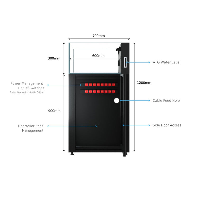 Cade Aquariums Reef S2 Frag Tank 900