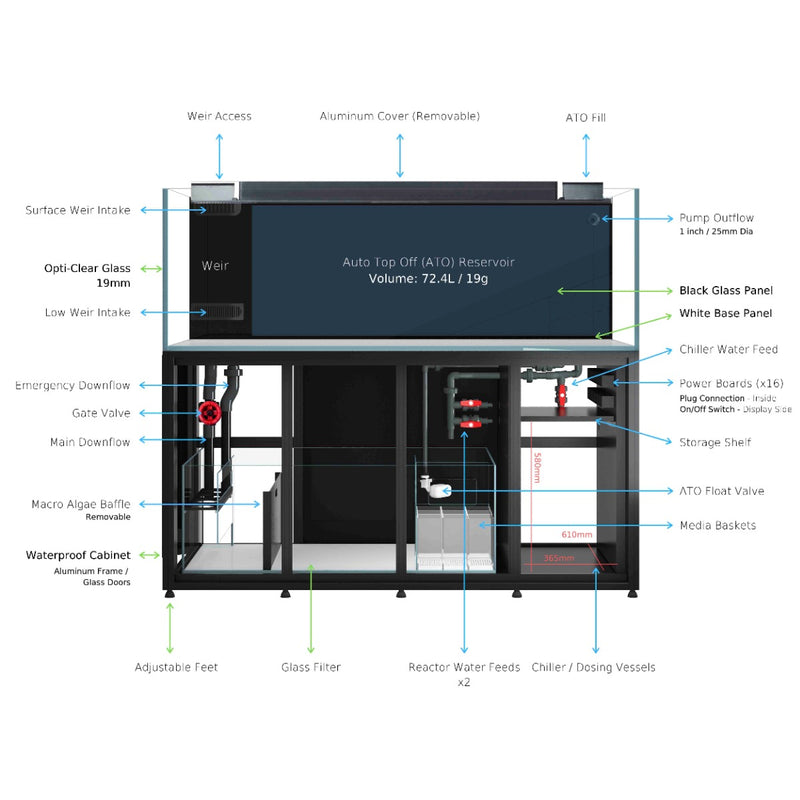 Cade Aquariums Reef S2 1800