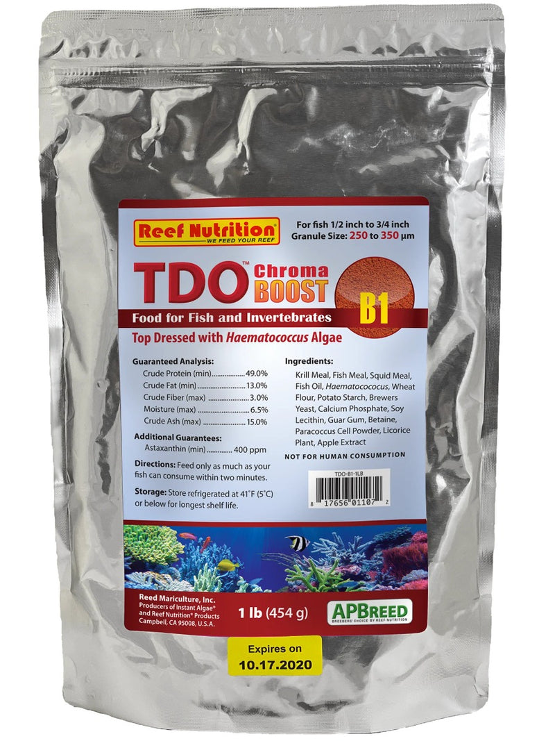 Reef Nutrition TDO Chroma Boost B1 (250-360 Micron) 1lb