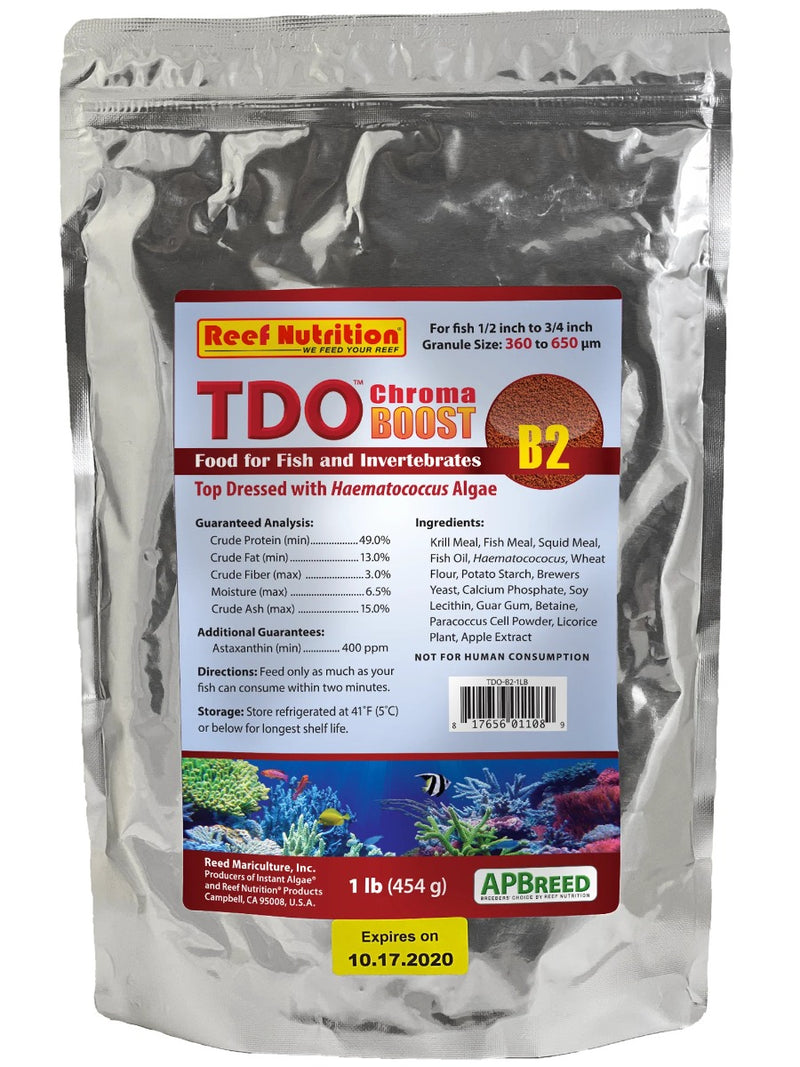 Reef Nutrition TDO Chroma Boost B2 (360-580 Micron) 1lb