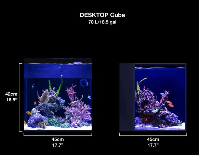 Red Sea DESKTOP Cube Aquarium & White Cabinet