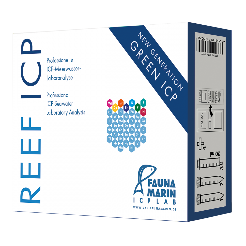 FAUNA MARIN REEF ICP TESTキット 4回分 Fauna Marin Reef ICP Test Kit - Free Return Postage Paid — Kraken