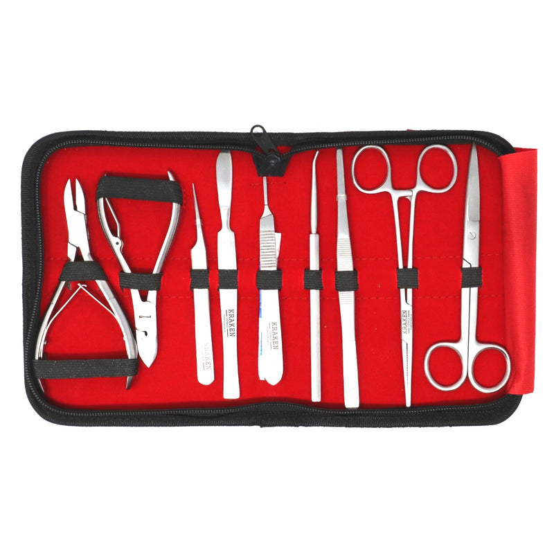 Kraken Corals 10pc Fragging Tool Kit Stainless Finish