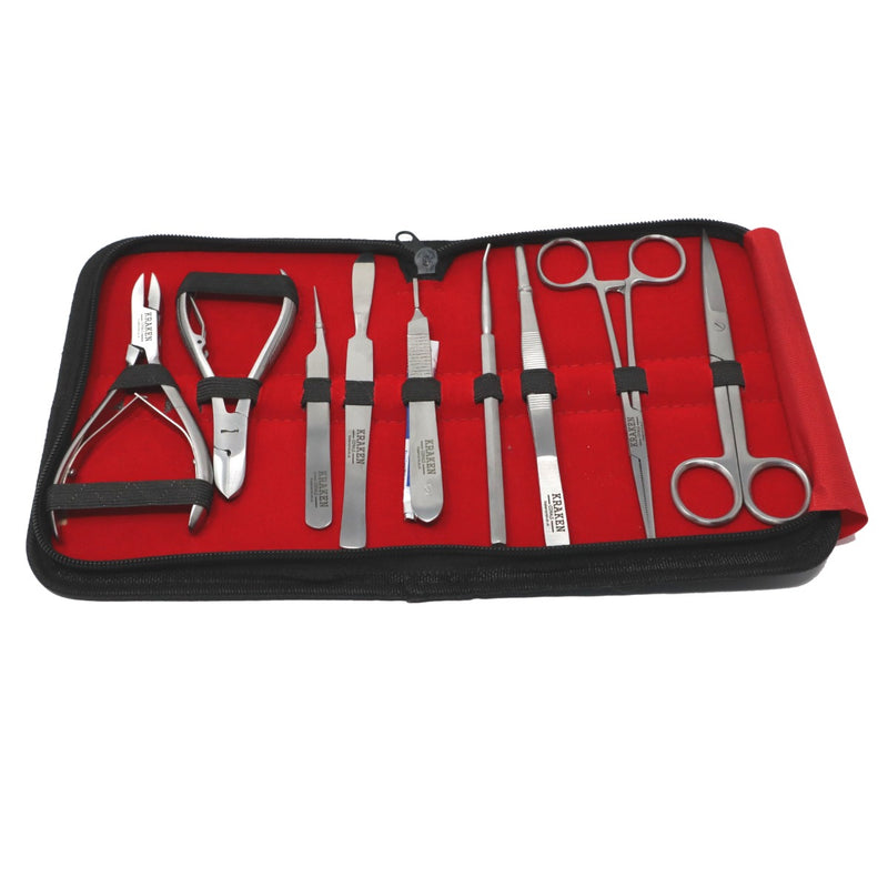 Kraken Corals 10pc Fragging Tool Kit Stainless Finish