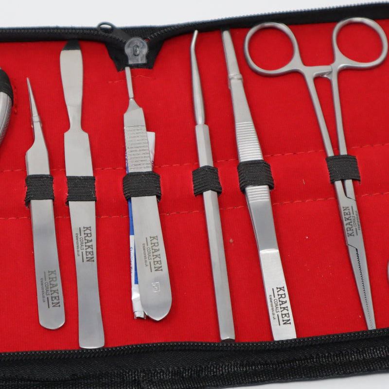 Kraken Corals 10pc Fragging Tool Kit Stainless Finish