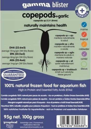 Gamma Copepod + Garlic Blister Pack 100g