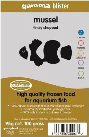 Gamma Fine Chopped Mussel Blister Pack 100g