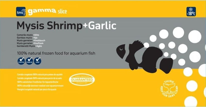 Gamma Slice Mysis Shrimp + Garlic Flat Pack 250g