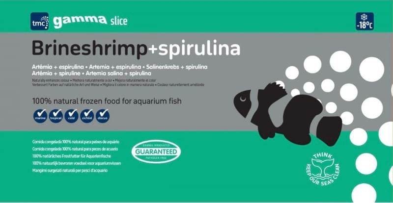Gamma Slice Spirulina Brineshrimp Flat Pack 250g