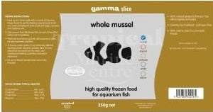 Gamma Slice Whole Mussel Flat Pack 250g