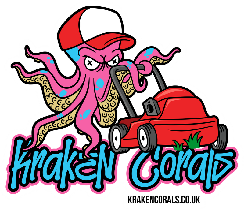 Kraken Corals Sticker - Kraktopus Mowing
