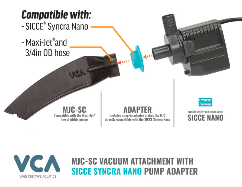 VCA Crevice Tool (Compatible with the Sicce Syncra Nano Pump)