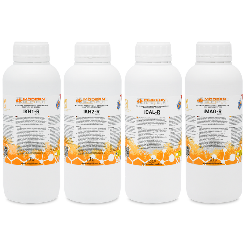 Modern Reef All-in-one Reef Keeping System (RKS) Refill Saver Version 5x1L SET (Creates 4x5L)