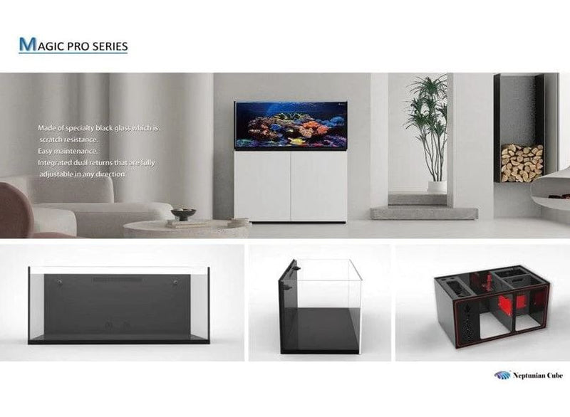 Neptunian Cube M-Pro 120 Aquarium & Cabinet