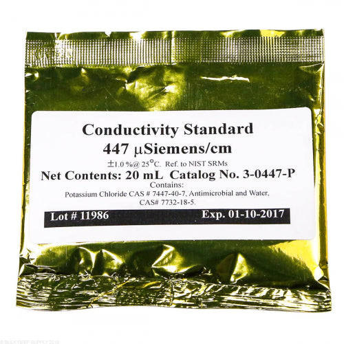 Neptune Systems Conductivity Calibration Solution 447 uS/cm