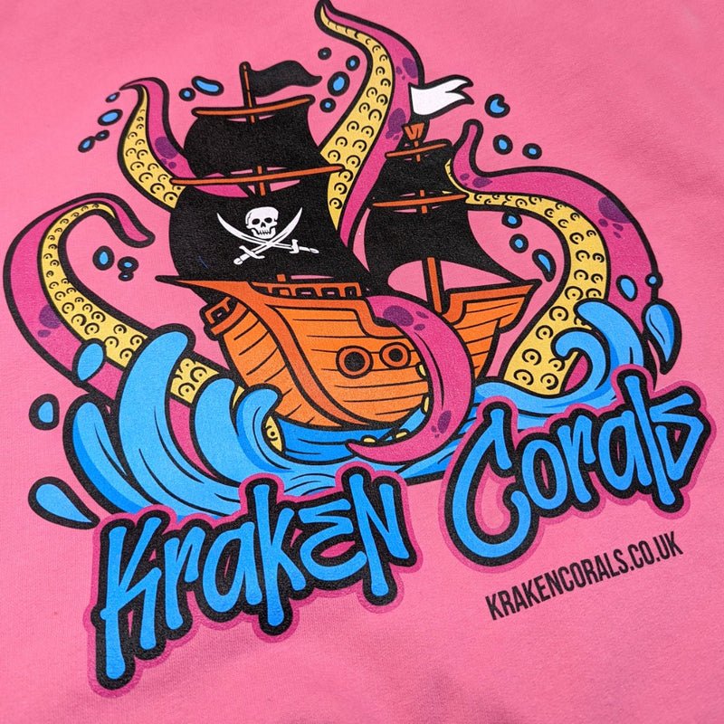 Kraken Corals Pink Hoodie