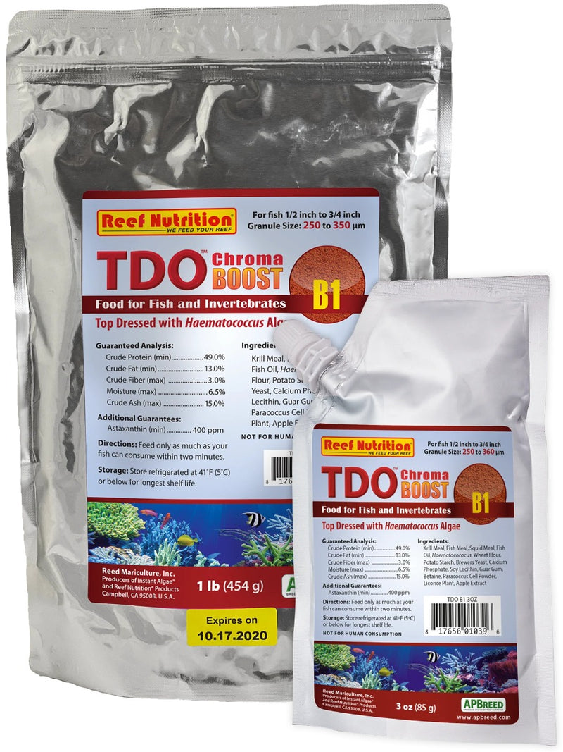 Reef Nutrition TDO Chroma Boost B1 (250-360 Micron) 1lb