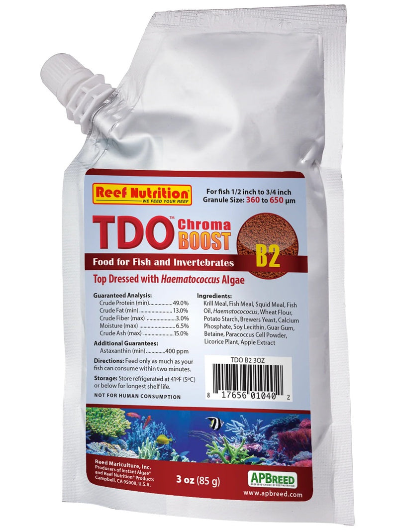 Reef Nutrition TDO Chroma Boost B2 (360-580 Micron) 3oz