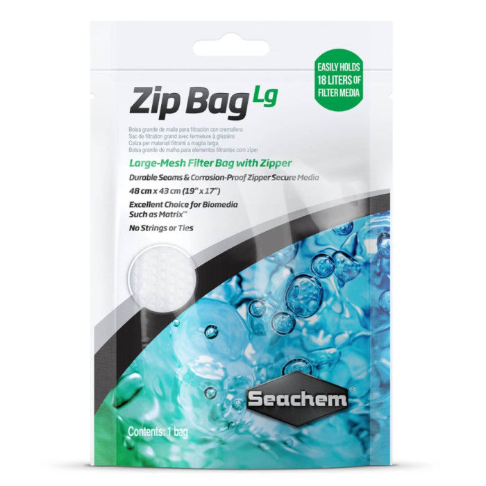 Seachem Zip Bag Lge Mesh 19x17"