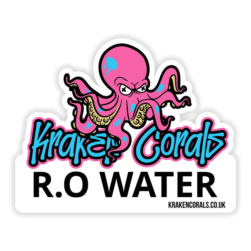 Kraken Corals Barrel Drum Sticker (RO Water)