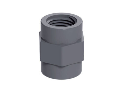 50mm to 1 1/2" PVC Threaded Female Connector
