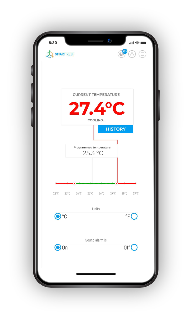 Reef Factory Thermo View Thermometer