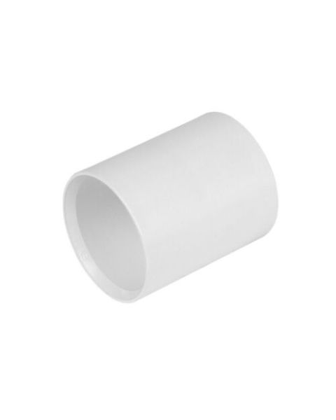 Straight Coupling 25mm - PVC White 