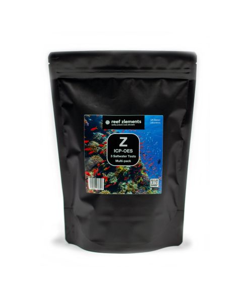 Reef Zlements Saltwater ICP Test 3 Pack + Free RO Test 