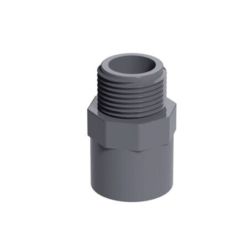 40mm to 1 1/4" PVC Threaded Male Connector 